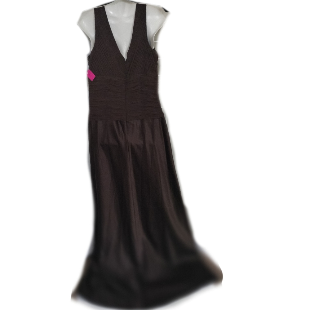 Brown gown with cropped jacket - Picture 7 of 11